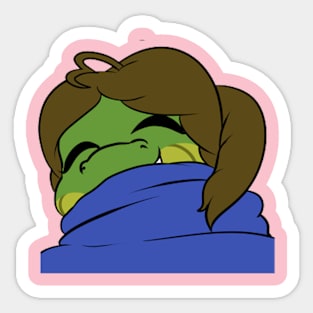 Cute Chibi Cozy Snake Sticker